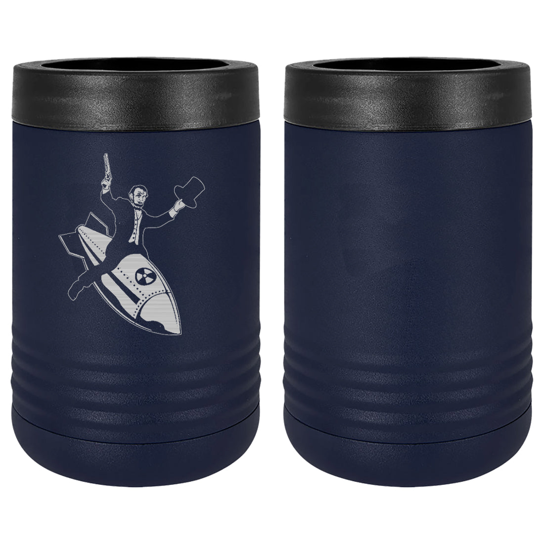 Lincoln Riding A Nuke Laser Engraved Beverage Holder Mugs LEIH.0168.N