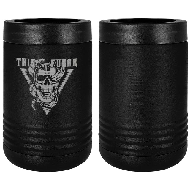 Snake and Skull FUBAR Laser Engraved Beverage Holder Mugs LEIH.0266.B