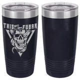 Snake and Skull FUBAR Laser Engraved Vacuum Sealed 20oz Tumbler Mugs LET.0266.N