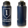 1st Infantry Division Laser Engraved Vacuum Sealed Water Bottles 32oz Water Bottles LEWB.0071.N