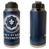 2nd Cavalry Regiment Laser Engraved Vacuum Sealed Water Bottles 32oz Water Bottles LEWB.0075.N