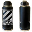 3rd Infantry Division Laser Engraved Vacuum Sealed Water Bottles 32oz Water Bottles LEWB.0079.B