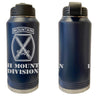 10th Mountain Division Laser Engraved Vacuum Sealed Water Bottles 32oz Water Bottles LEWB.0083.N