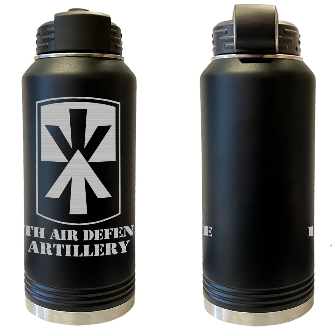 11th Air Defense Artillery Laser Engraved Vacuum Sealed Water Bottles 32oz Water Bottles LEWB.0084.B