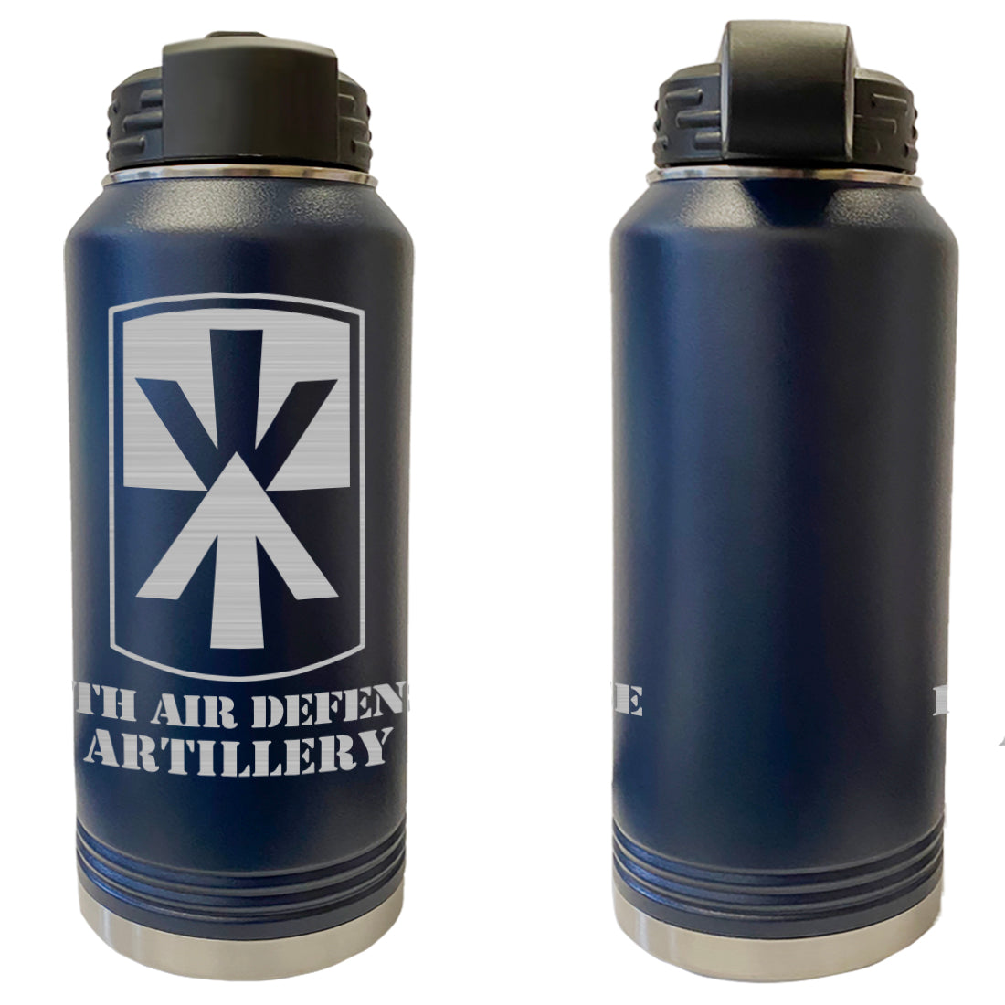 11th Air Defense Artillery Laser Engraved Vacuum Sealed Water Bottles 32oz Water Bottles LEWB.0084.N