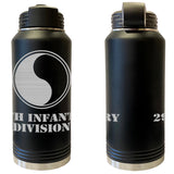 29th Infantry Division Laser Engraved Vacuum Sealed Water Bottles 32oz Water Bottles LEWB.0091.B