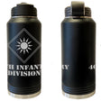 40th Infantry Division Laser Engraved Vacuum Sealed Water Bottles 32oz Water Bottles LEWB.0095.B