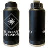 40th Infantry Division Laser Engraved Vacuum Sealed Water Bottles 32oz Water Bottles LEWB.0095.B