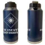 40th Infantry Division Laser Engraved Vacuum Sealed Water Bottles 32oz Water Bottles LEWB.0095.N