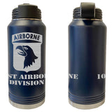 101st Airborne Division Laser Engraved Vacuum Sealed Water Bottles 32oz Water Bottles LEWB.0101.N