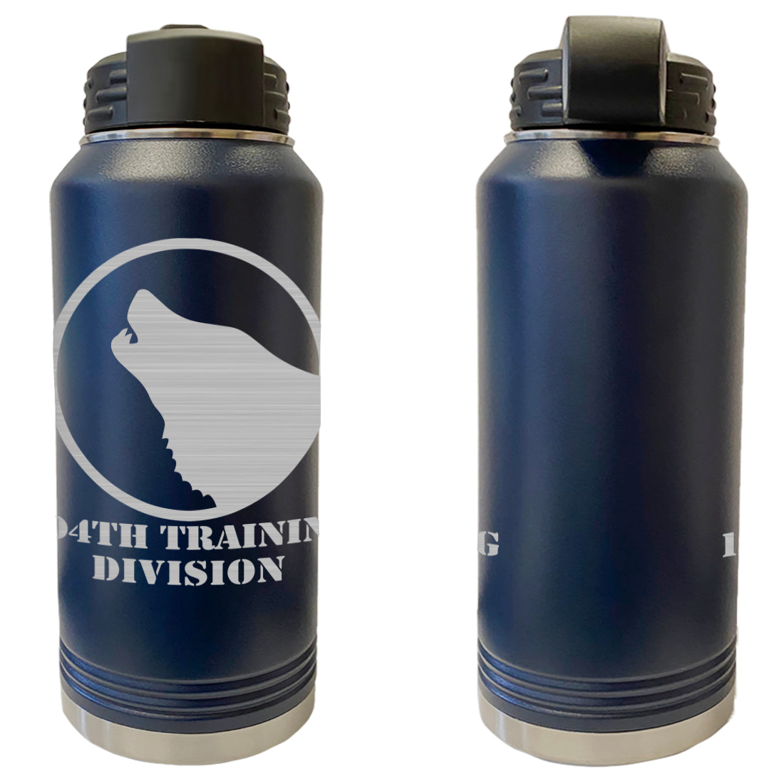 104th Training Division Laser Engraved Vacuum Sealed Water Bottles 32oz Water Bottles LEWB.0103.N