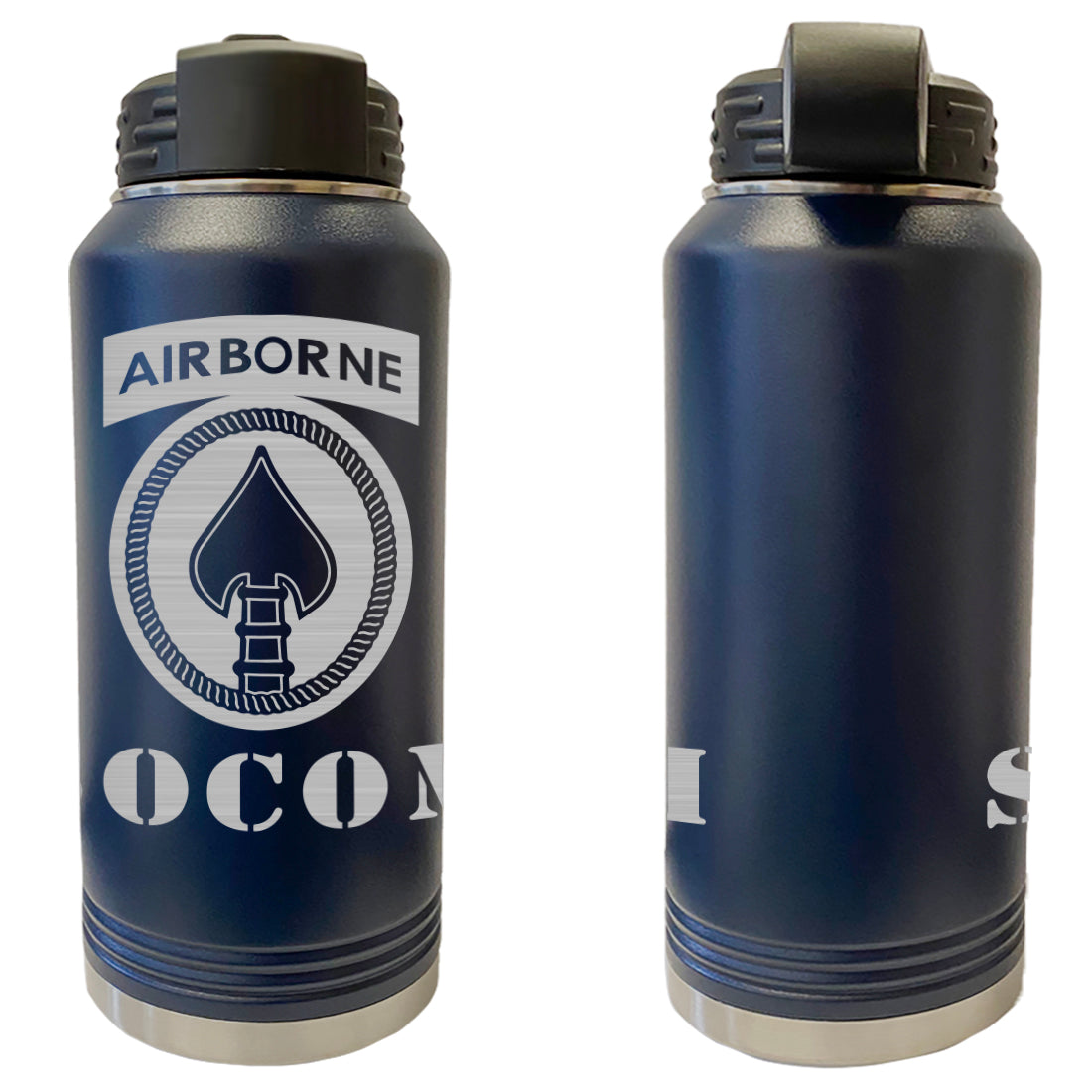 Army SOCOM Laser Engraved Vacuum Sealed Water Bottles 32oz Water Bottles LEWB.0111.N