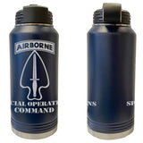 Army Special Operations Command Laser Engraved Vacuum Sealed Water Bottles 32oz Water Bottles LEWB.0113.N