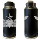 Laser Engraved Vacuum Sealed Water Bottles 32oz - Army Badges Water Bottles LEWB.0126.B