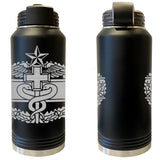 Laser Engraved Vacuum Sealed Water Bottles 32oz - Army Badges Water Bottles LEWB.0131.B