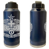 Laser Engraved Vacuum Sealed Water Bottles 32oz - Army Badges Water Bottles LEWB.0131.N