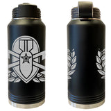 Laser Engraved Vacuum Sealed Water Bottles 32oz - Army Badges Water Bottles LEWB.0137.B