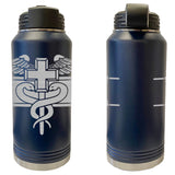 Laser Engraved Vacuum Sealed Water Bottles 32oz - Army Badges Water Bottles LEWB.0139.N