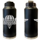 Laser Engraved Vacuum Sealed Water Bottles 32oz - Army Badges Water Bottles LEWB.0145.B