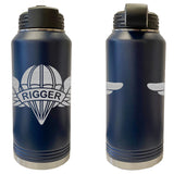 Laser Engraved Vacuum Sealed Water Bottles 32oz - Army Badges Water Bottles LEWB.0145.N