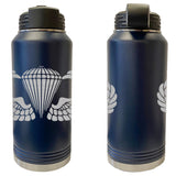 Laser Engraved Vacuum Sealed Water Bottles 32oz - Army Badges Water Bottles LEWB.0146.N