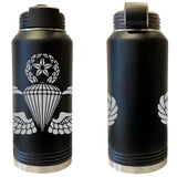 Laser Engraved Vacuum Sealed Water Bottles 32oz - Army Badges Water Bottles LEWB.0147.B