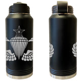 Laser Engraved Vacuum Sealed Water Bottles 32oz - Army Badges Water Bottles LEWB.0148.B