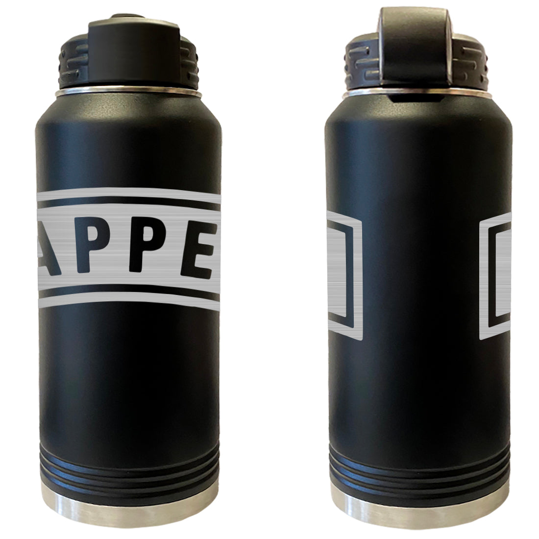 Laser Engraved Vacuum Sealed Water Bottles 32oz - Army Badges Water Bottles LEWB.0152.B