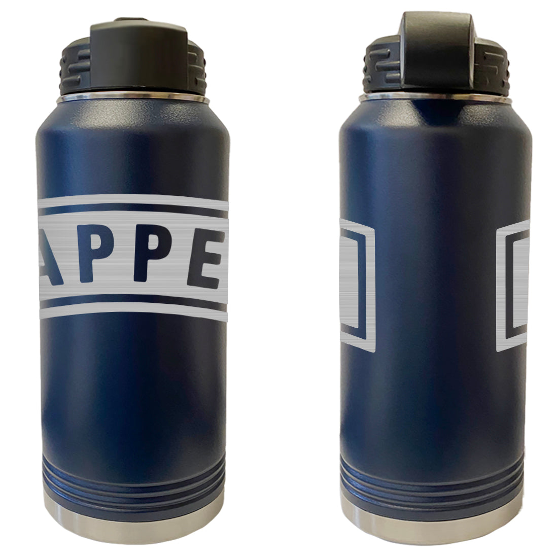 Laser Engraved Vacuum Sealed Water Bottles 32oz - Army Badges Water Bottles LEWB.0152.N