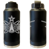 Laser Engraved Vacuum Sealed Water Bottles 32oz - Army Badges Water Bottles LEWB.0154.B