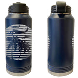 Blackhawk 80's Sunset Laser Engraved Vacuum Sealed Water Bottles 32oz Water Bottles LEWB.0160.N