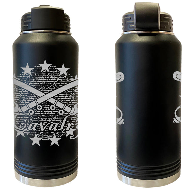 Cavalry Declaration Laser Engraved Vacuum Sealed Water Bottles 32oz Water Bottles LEWB.0163.B