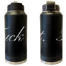 Fancy "F" It Laser Engraved Vacuum Sealed Water Bottles 32oz Water Bottles LEWB.0166.B