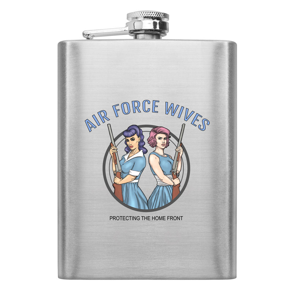 Military Wives Protecting the Homefront 8 oz. Flasks Flasks LGFlask.0114