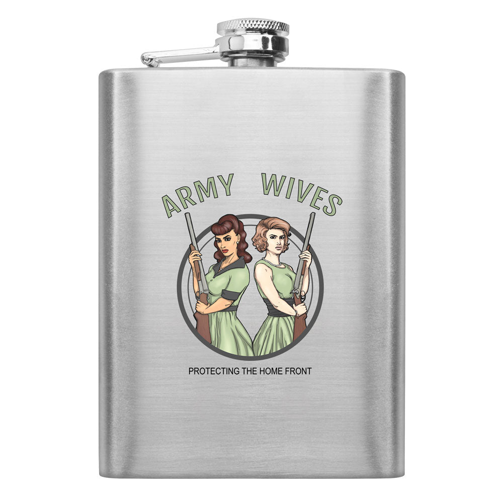 Military Wives Protecting the Homefront 8 oz. Flasks Flasks LGFlask.0115