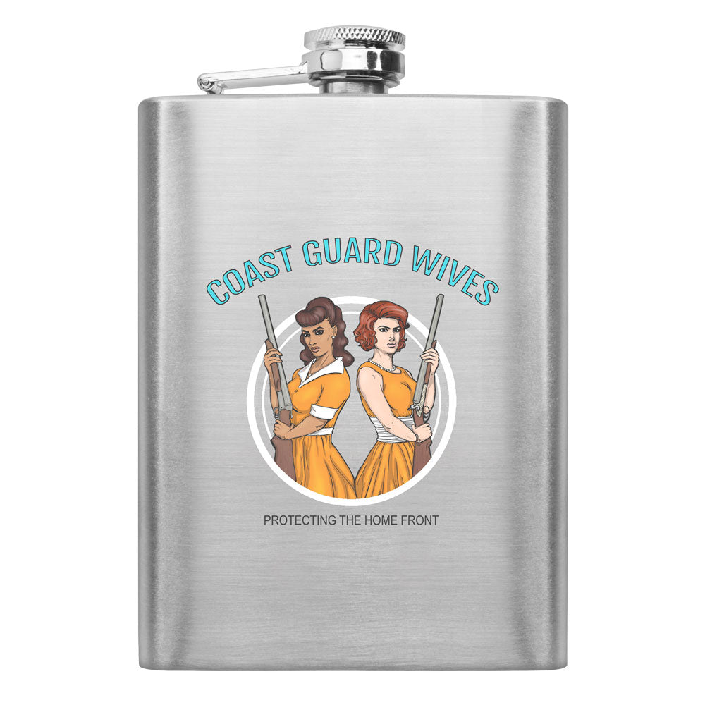 Military Wives Protecting the Homefront 8 oz. Flasks Flasks LGFlask.0116