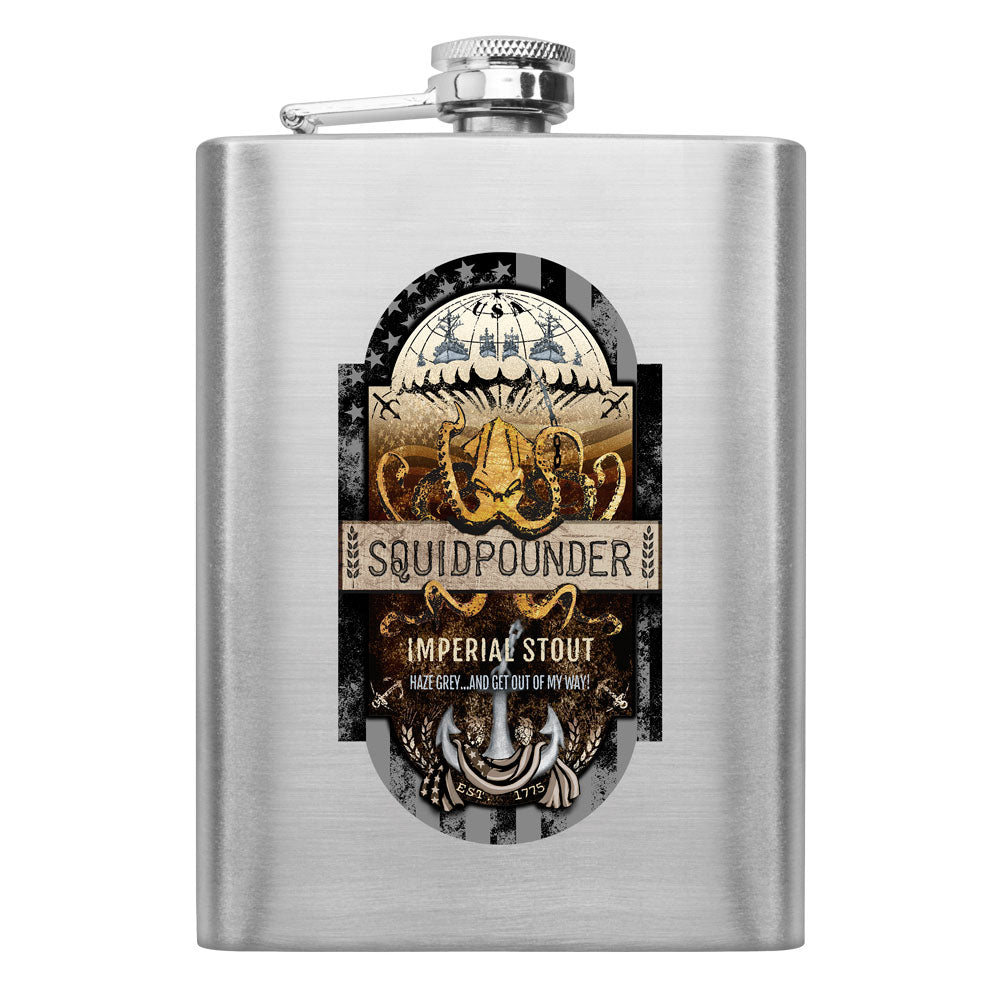 Navy Squidpounder Imperial Stout 8 oz. Flask Flasks 