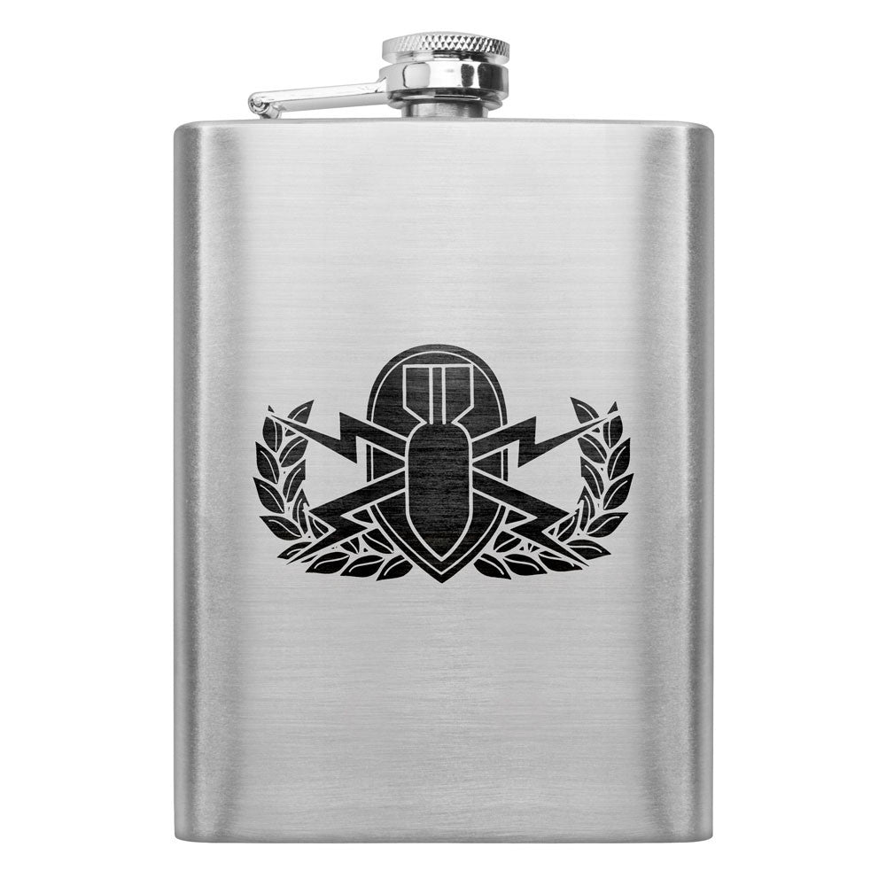 Army Subdued Badge 8 oz. Flasks Flasks LGFlask.0292