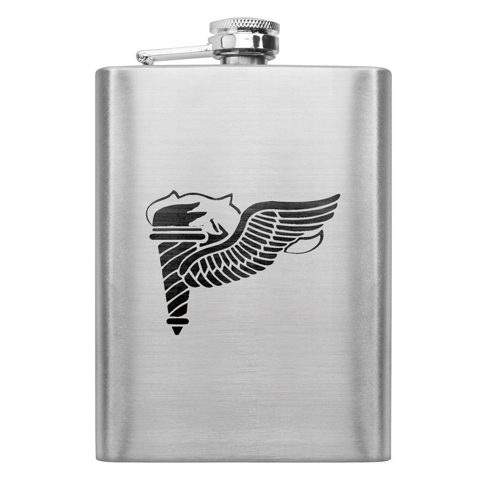 Army Subdued Badge 8 oz. Flasks Flasks LGFlask.0295