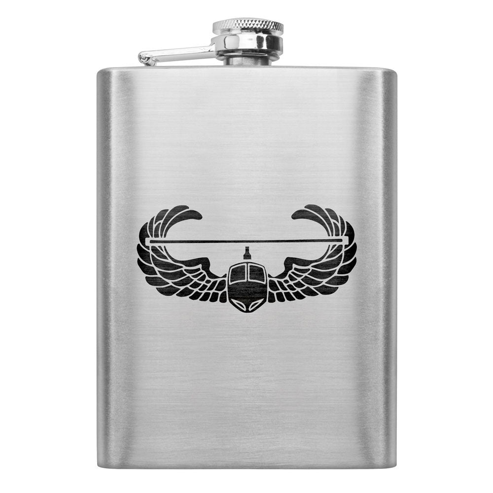 Army Subdued Badge 8 oz. Flasks Flasks LGFlask.0402