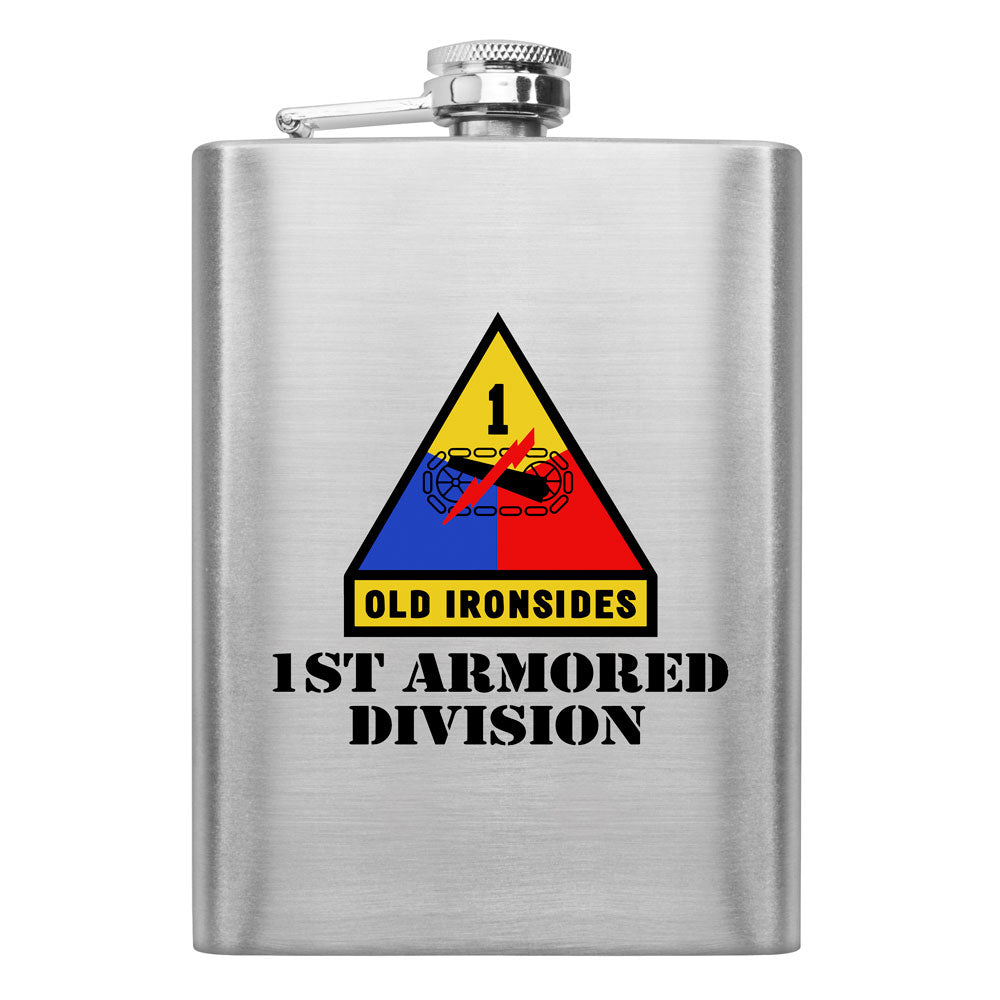 Full Color Army Unit 8 oz. Flasks Flasks LGFlask.0124