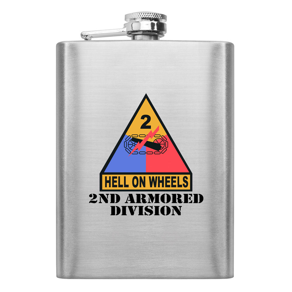 Full Color Army Unit 8 oz. Flasks Flasks LGFlask.0133