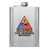 Full Color Army Unit 8 oz. Flasks Flasks LGFlask.0133