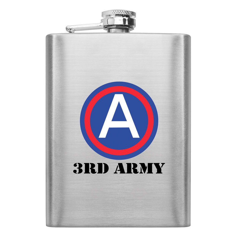 Full Color Army Unit 8 oz. Flasks Flasks LGFlask.0137