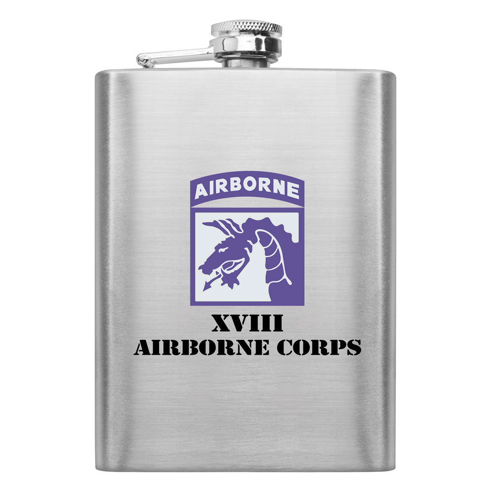 Full Color Army Unit 8 oz. Flasks Flasks LGFlask.0149