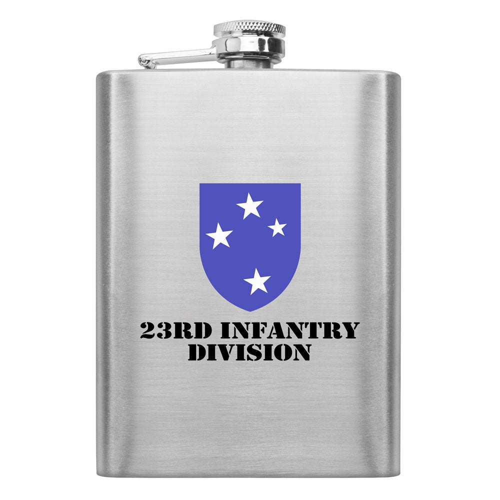 Full Color Army Unit 8 oz. Flasks Flasks LGFlask.0151