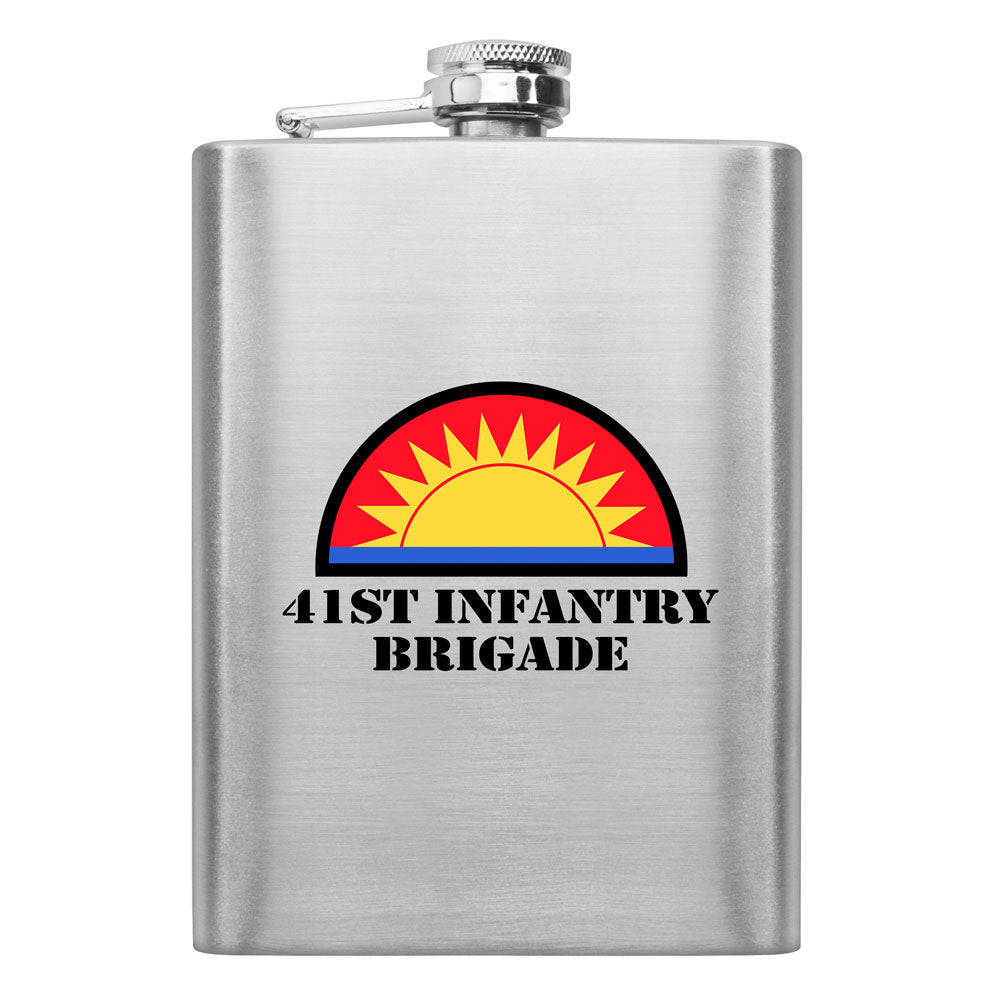 Full Color Army Unit 8 oz. Flasks Flasks LGFlask.0157