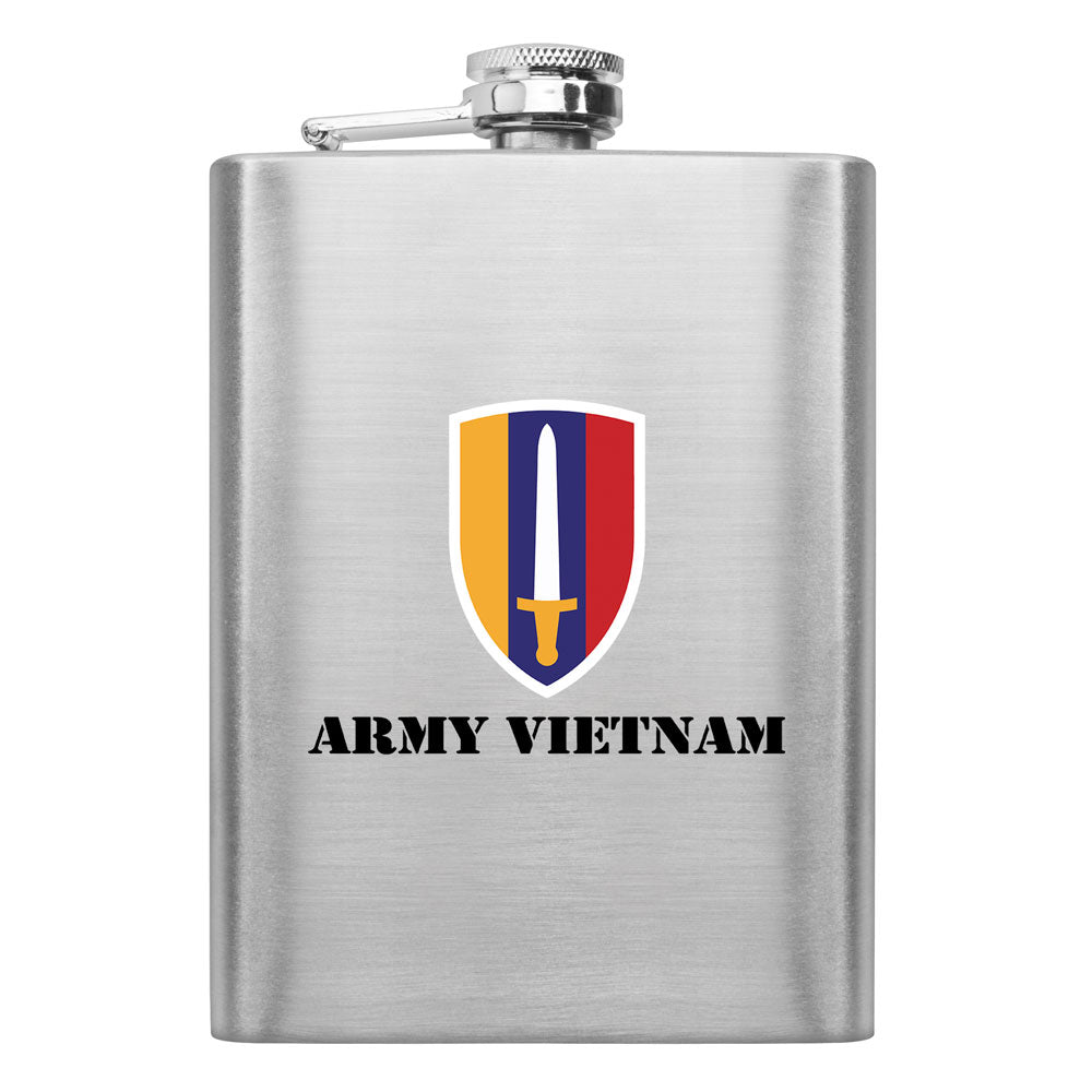 Full Color Army Unit 8 oz. Flasks Flasks LGFlask.0167