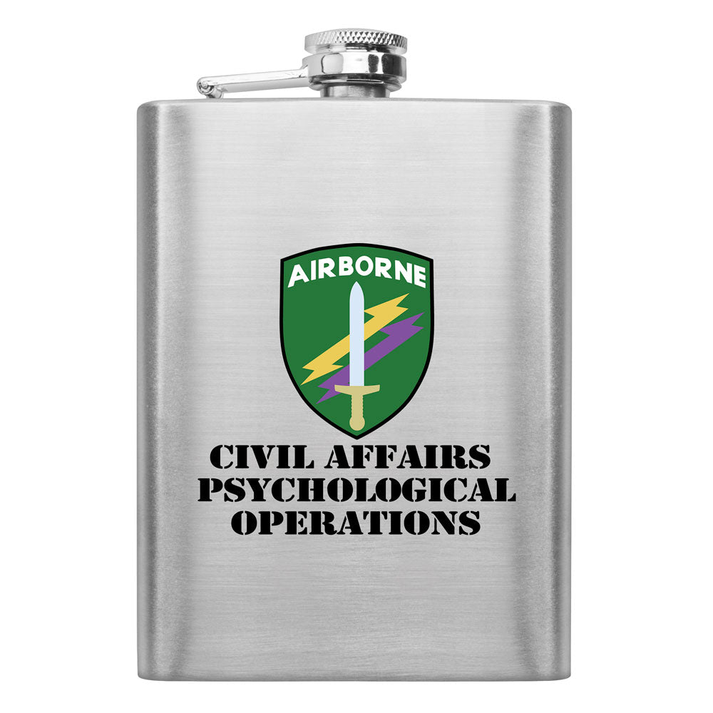 Full Color Army Unit 8 oz. Flasks Flasks LGFlask.0171