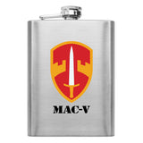 Full Color Army Unit 8 oz. Flasks Flasks LGFlask.0177